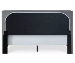 Gray Upholstered Shelter Wingback Queen Bed 38 Gray Upholstered Shelter Wingback Queen Bed -DHP Sales Store 810513491 18