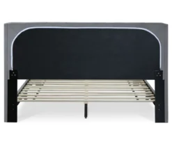 Gray Upholstered Shelter Wingback Queen Bed 39 Gray Upholstered Shelter Wingback Queen Bed -DHP Sales Store 810513491 19