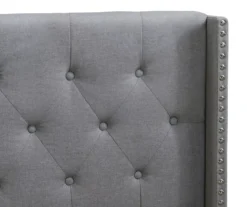 Gray Upholstered Shelter Wingback Queen Bed 27 Gray Upholstered Shelter Wingback Queen Bed -DHP Sales Store 810513491 7