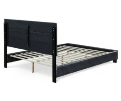 Black Hudson Queen Leather Upholstered Bed -DHP Sales Store 810513493 13