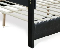 Black Hudson Queen Leather Upholstered Bed -DHP Sales Store 810513493 14