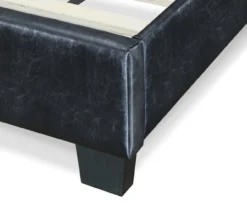 Black Hudson Queen Leather Upholstered Bed -DHP Sales Store 810513493 7