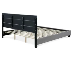 Gray Hudson King Upholstered Linen Fabric Bed 22 Gray Hudson King Upholstered Linen Fabric Bed -DHP Sales Store 810513494 14