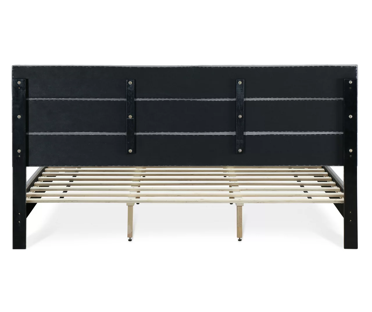 Gray Hudson King Upholstered Linen Fabric Bed 18 Gray Hudson King Upholstered Linen Fabric Bed - Image 16