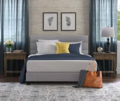 Gray Hudson King Upholstered Linen Fabric Bed 31 Gray Hudson King Upholstered Linen Fabric Bed -DHP Sales Store 810513494 4