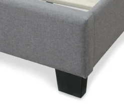 Gray Hudson King Upholstered Linen Fabric Bed 29 Gray Hudson King Upholstered Linen Fabric Bed -DHP Sales Store 810513494 8