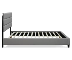 Gray Hudson Queen Upholstered Linen Fabric Bed -DHP Sales Store 810513495 12