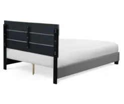 Gray Hudson Queen Upholstered Linen Fabric Bed -DHP Sales Store 810513495 13