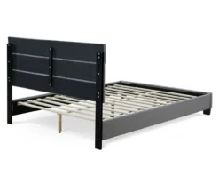 Gray Hudson Queen Upholstered Linen Fabric Bed -DHP Sales Store 810513495 14