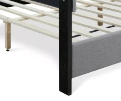 Gray Hudson Queen Upholstered Linen Fabric Bed -DHP Sales Store 810513495 15