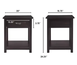 Baily Black Nightstand -DHP Sales Store 810513516 4