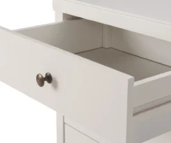 White Finley Wood 3-Drawer Nightstand -DHP Sales Store 810513520 10