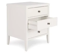 White Finley Wood 3-Drawer Nightstand -DHP Sales Store 810513520 4