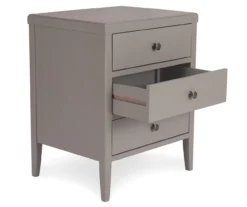Gray Finley Wood 3-Drawer Nightstand -DHP Sales Store 810513522 4