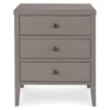Gray Finley Wood 3-Drawer Nightstand -DHP Sales Store 810513522 9