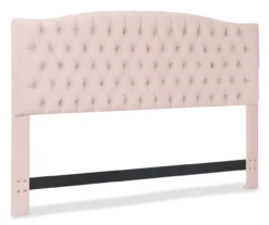 French Blush Pink Celeste Upholstered King Headboard -DHP Sales Store 810513528 2