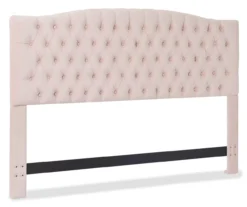 French Blush Pink Celeste Upholstered Queen Headboard 9 French Blush Pink Celeste Upholstered Queen Headboard -DHP Sales Store 810513529 2