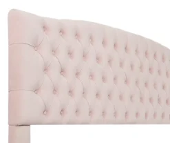 French Blush Pink Celeste Upholstered Queen Headboard 11 French Blush Pink Celeste Upholstered Queen Headboard -DHP Sales Store 810513529 4