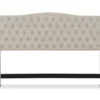 Beige Celeste Upholstered Linen King Headboard -DHP Sales Store 810513532 5