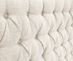Beige Celeste Upholstered Linen King Headboard -DHP Sales Store 810513532 6