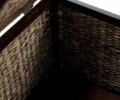 Rustic Black Wicker Storage Trunk -DHP Sales Store 810513555 8