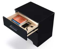 Black Hudson 2-Drawer Wood Nightstand -DHP Sales Store 810513557 7