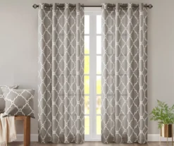 Sereno Fretwork Light-Filtering Grommet Curtain Panel -DHP Sales Store 810517992 810517993 810517994 12