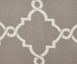 Sereno Fretwork Gray Light-Filtering Grommet Curtain Panel, (95") 20 Sereno Fretwork Gray Light-Filtering Grommet Curtain Panel, (95") -DHP Sales Store 810517992 810517993 810517994 6