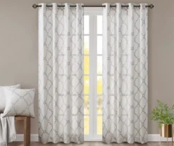 Sereno Fretwork Light-Filtering Grommet Curtain Panel -DHP Sales Store 810517995 810517996 810517998 13