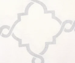 Sereno Fretwork Ivory Light-Filtering Grommet Curtain Panel, (84") -DHP Sales Store 810517995 810517996 810517998 6 1