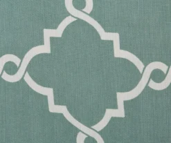 Sereno Fretwork Seafoam Light-Filtering Grommet Curtain Panel, (84") -DHP Sales Store 810518004 810518005 810518006 6 2