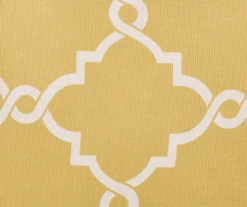 Sereno Fretwork Yellow Light-Filtering Grommet Curtain Panel, (63") -DHP Sales Store 810518008 810518009 810518010 6 1