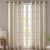 Sereno Fretwork Beige Light-Filtering Grommet Curtain Panel, (95") 2 Sereno Fretwork Beige Light-Filtering Grommet Curtain Panel, (95") -DHP Sales Store 810518024 810518025 810518026 13