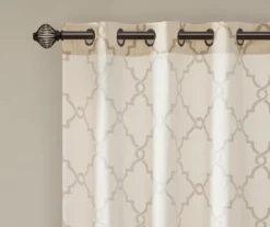 Sereno Fretwork Light-Filtering Grommet Patio Curtain Panel, (84") -DHP Sales Store 810518027 3