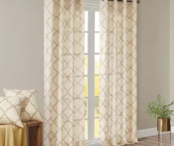 Sereno Fretwork Light-Filtering Grommet Curtain Panel -DHP Sales Store 810518028 810518029 810518030 8 2