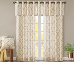Sereno Fretwork Light-Filtering Grommet Curtain Panel -DHP Sales Store 810518028 810518029 810518030 9 2