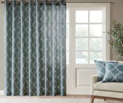 Sereno Fretwork Light-Filtering Grommet Patio Curtain Panel, (84") -DHP Sales Store 810518035