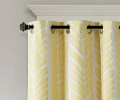 Amanda Yellow Blackout Grommet Curtain Panel, (84") -DHP Sales Store 810518040 2 1