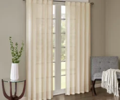 Avery Crushed Sheer Rod Pocket Curtain Panel Pair -DHP Sales Store 810518045 810518046 810518048 1