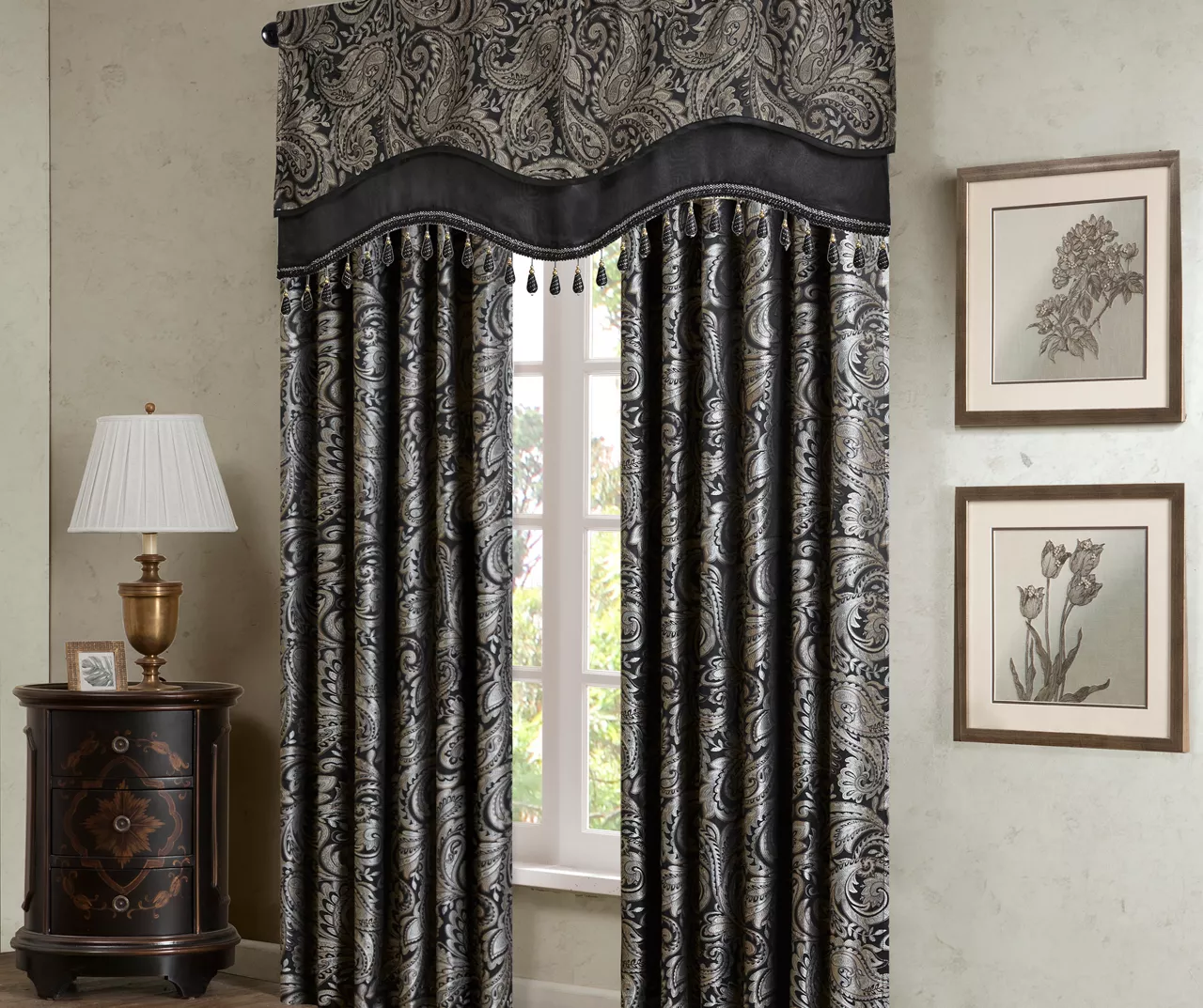 Valerie Beaded Rod Pocket Valance 10 Valerie Beaded Rod Pocket Valance - Image 8