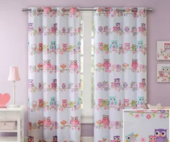 Striking Owl Blackout Grommet Curtain Panel, (84") 11 Striking Owl Blackout Grommet Curtain Panel, (84") -DHP Sales Store 810518073 810518074 2