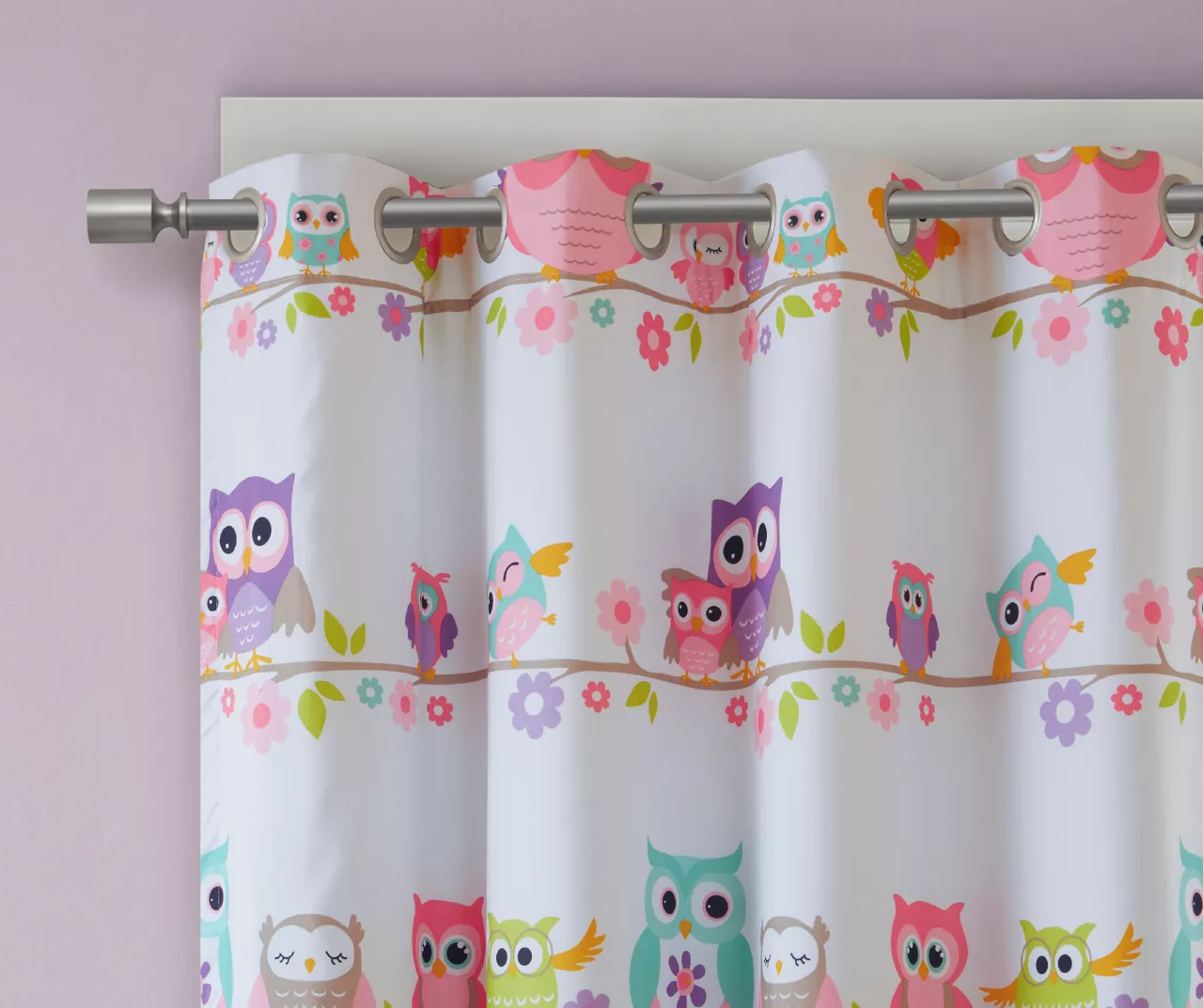 Striking Owl Blackout Grommet Curtain Panel, (84") 6 Striking Owl Blackout Grommet Curtain Panel, (84") - Image 4