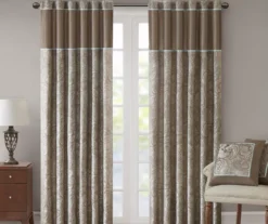 Valerie Blue Light-Filtering Rod Pocket Curtain Panel Pair, (84")