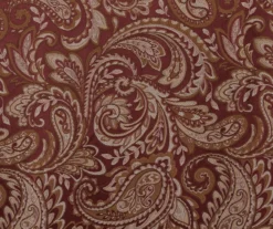 Valerie Burgundy Light-Filtering Rod Pocket Curtain Panel Pair, (84") -DHP Sales Store 810518081 810518082 6 1