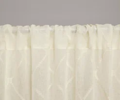 Clarissa Diamond Sheer Rod Pocket Curtain Panel 27 Clarissa Diamond Sheer Rod Pocket Curtain Panel -DHP Sales Store 810518098 810518099 3 2