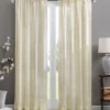 Clarissa Diamond Ivory Sheer Rod Pocket Curtain Panel, (84") 2 Clarissa Diamond Ivory Sheer Rod Pocket Curtain Panel, (84") -DHP Sales Store 810518098 810518099 4