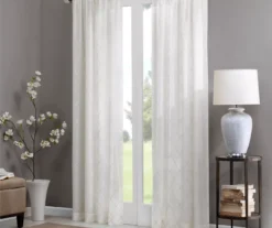 Clarissa Diamond Sheer Rod Pocket Curtain Panel 31 Clarissa Diamond Sheer Rod Pocket Curtain Panel -DHP Sales Store 810518103 810518104 1 2