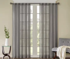 Avery Crushed Sheer Rod Pocket Curtain Panel Pair -DHP Sales Store 810518109 810518110 810518111