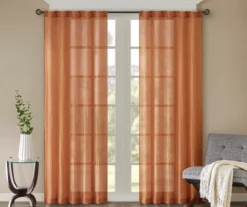 Avery Crushed Sheer Rod Pocket Curtain Panel Pair -DHP Sales Store 810518114 810518115 810518116