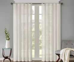 Avery Crushed Sheer Rod Pocket Curtain Panel Pair -DHP Sales Store 810518124 810518125 810518126